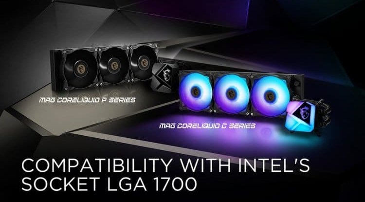MSI offers full support for the LGA 1700 with its latest water coolers
