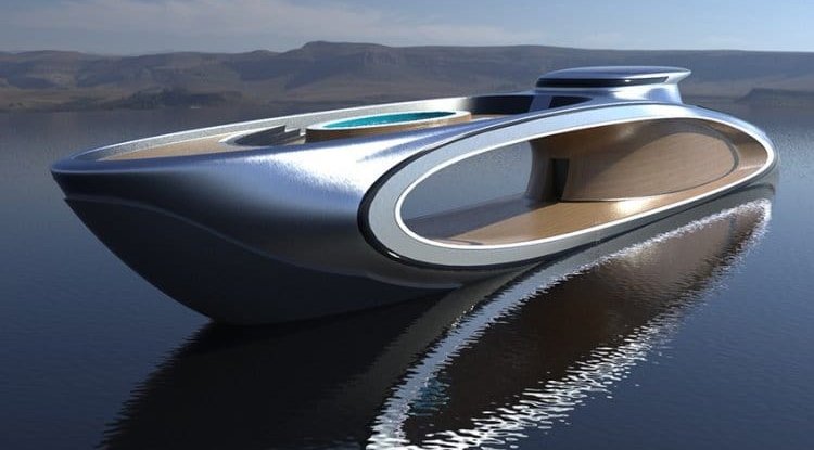 Lazzarini's superyacht concept has a giant hole in its center!