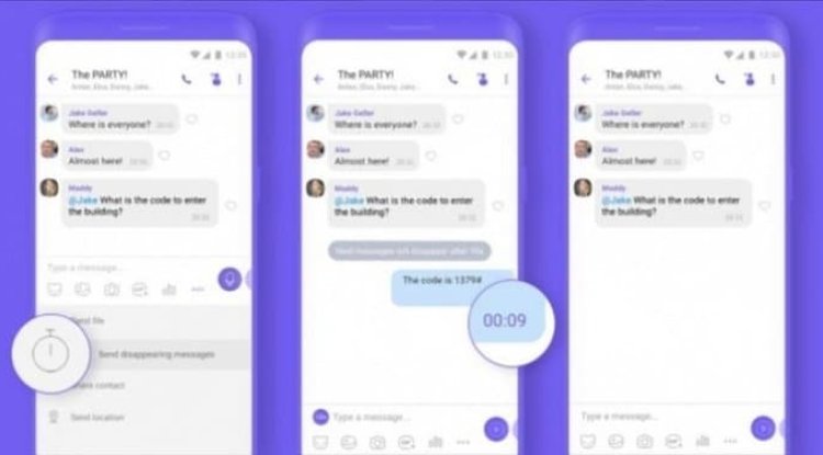 Viber has implemented self-deleting messages in group conversations