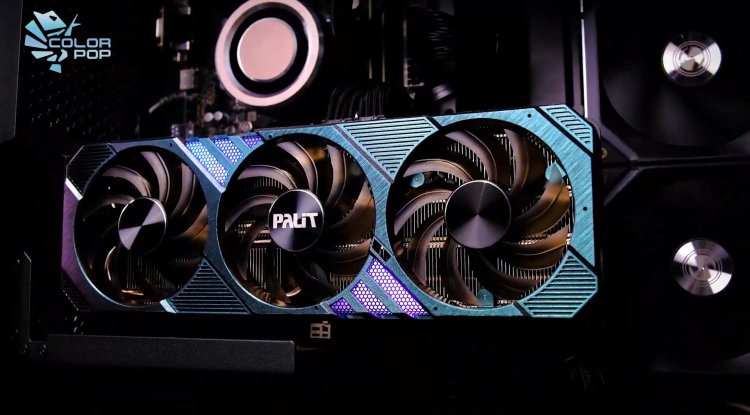 Geforce RTX 3060 Ti: Palit Color Pop in the style of a chameleon