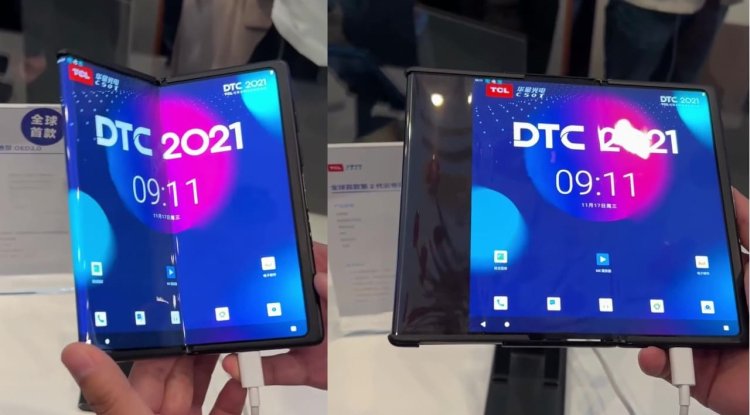 AMAZING TCL PHONE: The screen bends and rolls