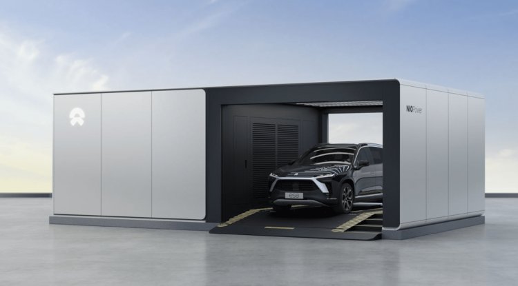 The exchange stations for electric car batteries