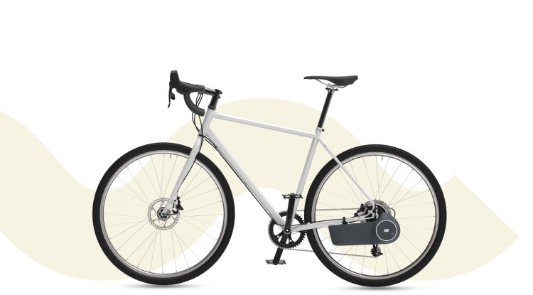 An unusual kit for converting a bicycle into an e-bike