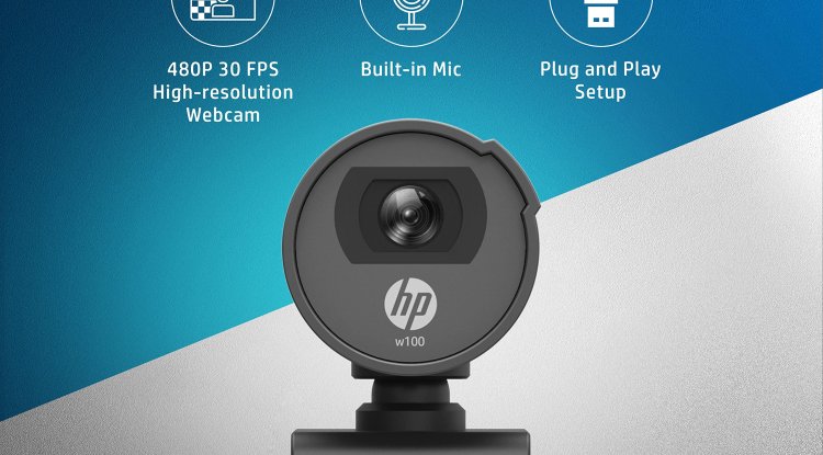 HP w100 480P 30 FPS Digital Webcam