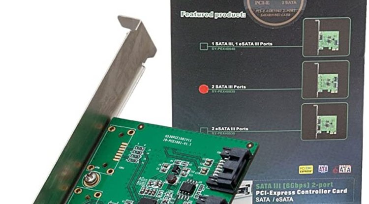 IO Crest SY-PEX40039 2 Port SATA III PCIexpress x1 Card