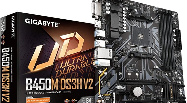 GIGABYTE AMD B450M DS3H V2 Ultra Durable ATX Motherboard Socket AM4 DDR4