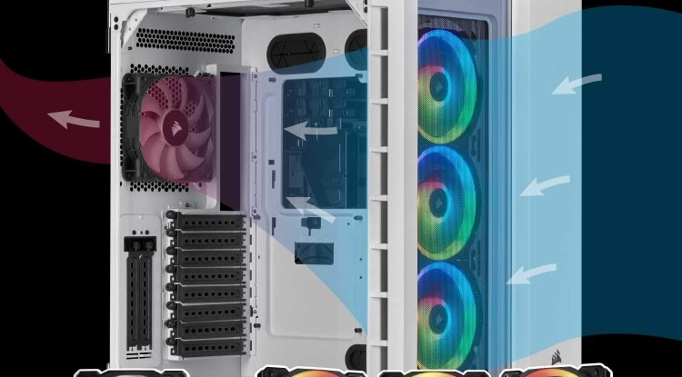 CORSAIR Crystal Series 680X RGB High Airflow Tempered Glass ATX Smart Case