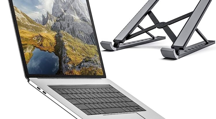 AmazonBasics Aluminum Foldable Tabletop Laptop Stand