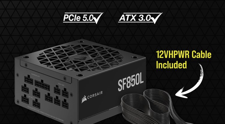 Corsair SF850L SFX 850 Watt ATX 3.0 80 Plus Gold SMPS