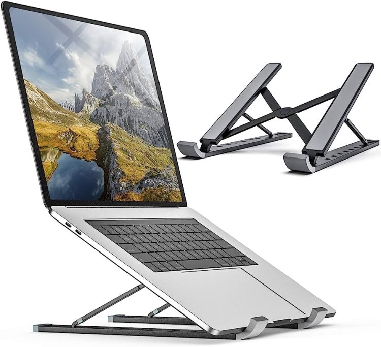 AmazonBasics Aluminum Foldable Tabletop Laptop Stand