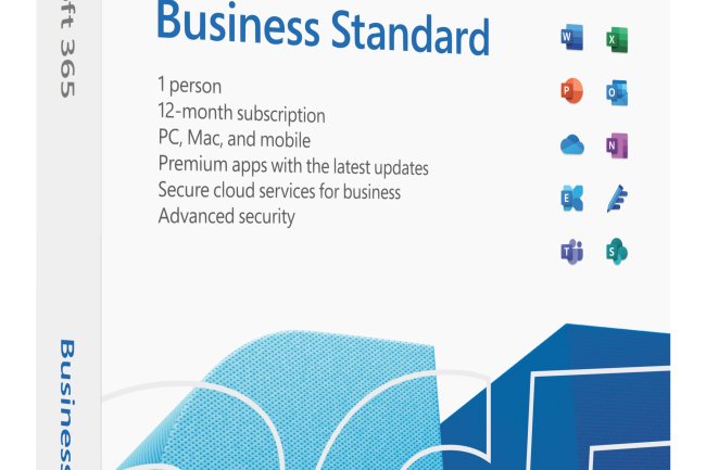 Microsoft 365 Business Standard 1 Year Subscription Medialess