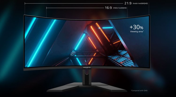 Gigabyte G34WQC-A UWQHD 144Hz HDR Curved 34in Monitor