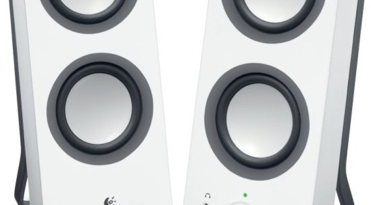 Logitech Z200 Multimedia Speakers Snow White