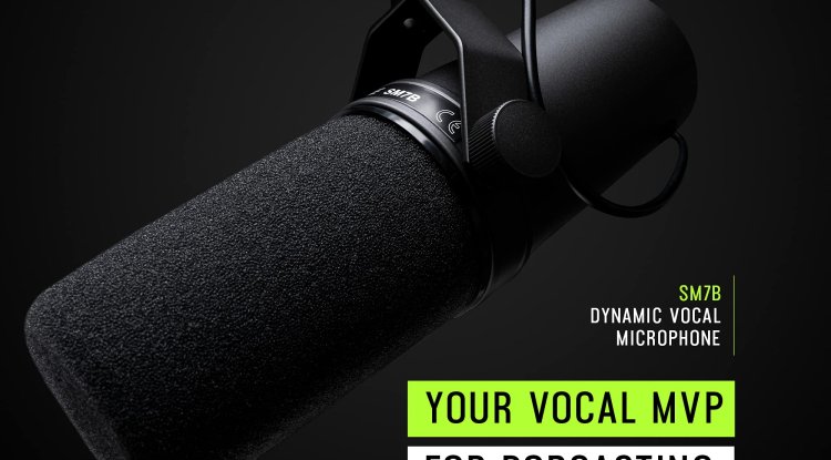 Shure SM7B Cardioid Dynamic Vocal Microphone