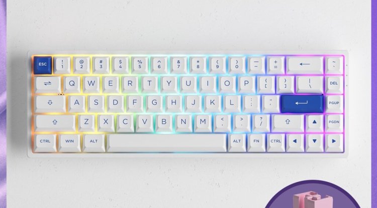 Akko 3068B Plus Blue/White RGB Wireless CS Jelly Pink