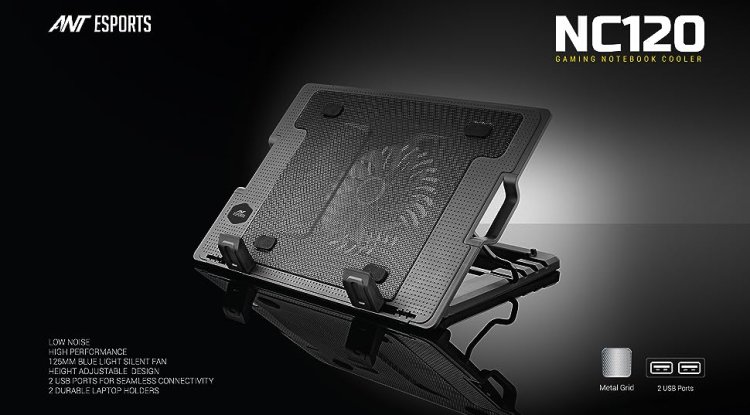 Ant Esports NC120 Gaming Laptop Cooler With Blue LED