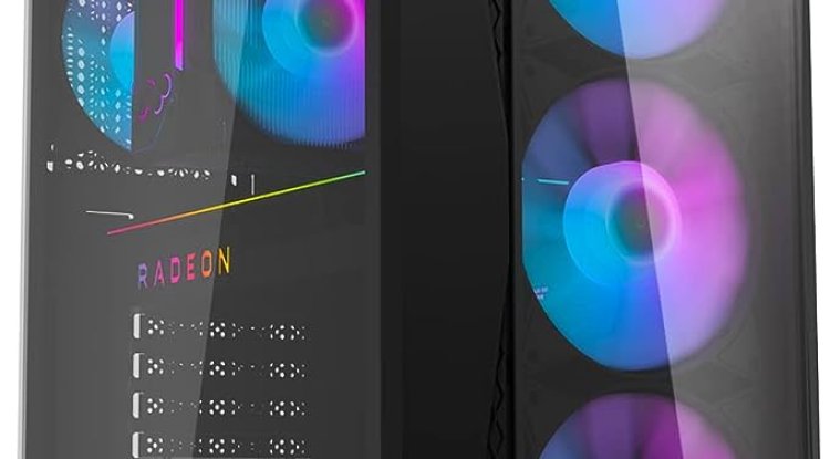 Ant Esports Rgb Black Gaming Cabinet