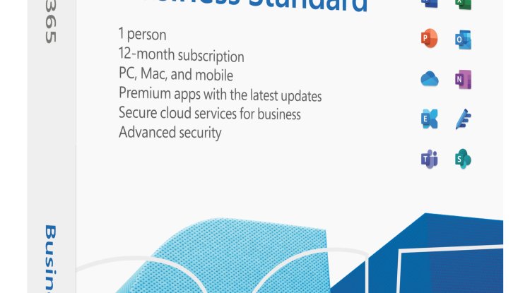 Microsoft 365 Business Standard 1 Year Subscription Medialess