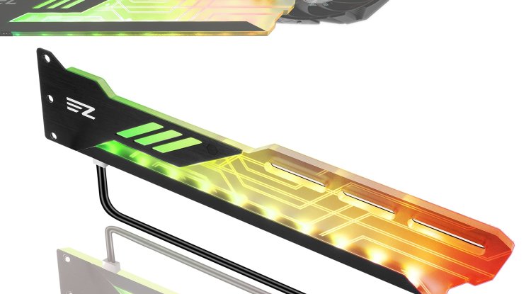EZDIY-FAB Auto RGB Rainbow Only GPU Holder