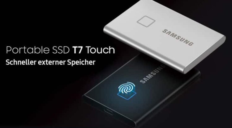 Samsung T7 Touch USB-C Portable SSD 2TB Black