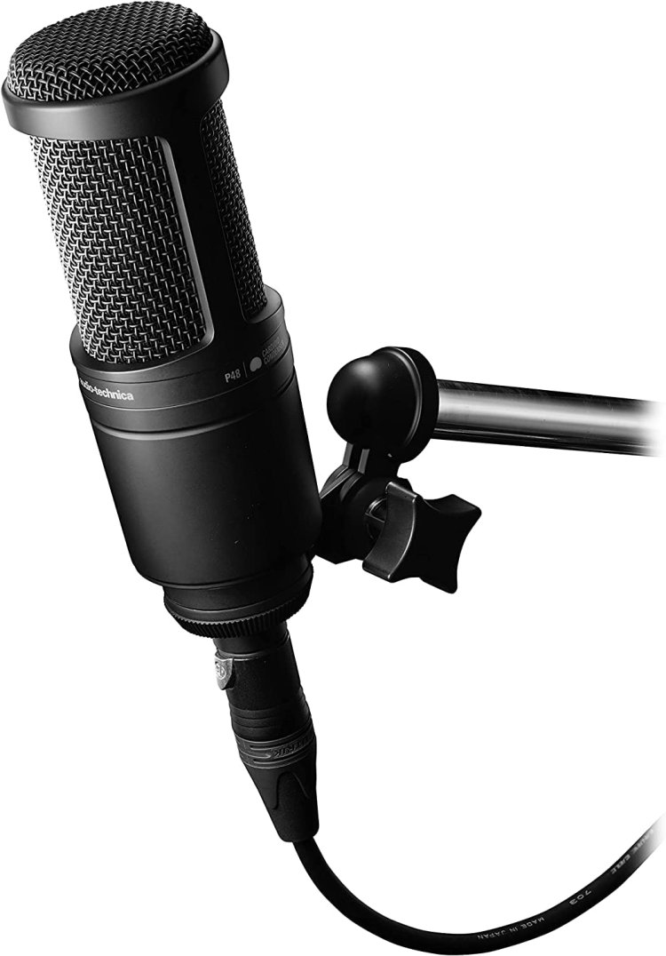 Audio-Technica AT2020 Black XLR Recording Microphone