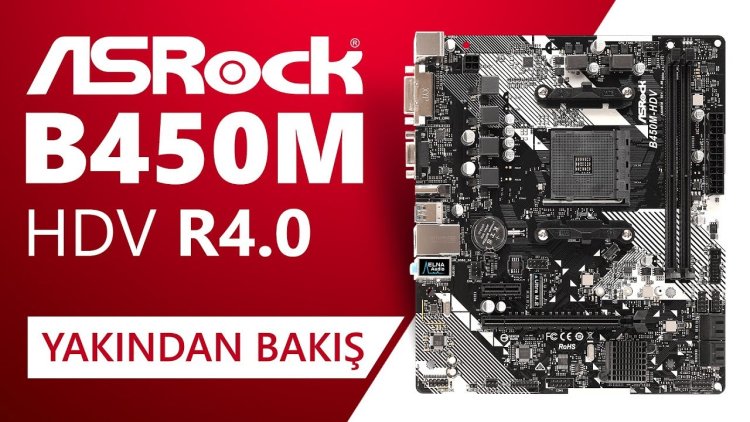 ASRock B450M HDV R4 Motherboard