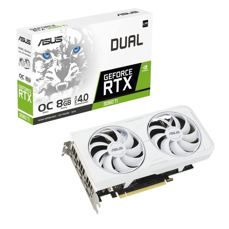 Asus Dual GeForce Rtx 4060 Ti White Oc Edition 8Gb Gddr6 Graphics Card