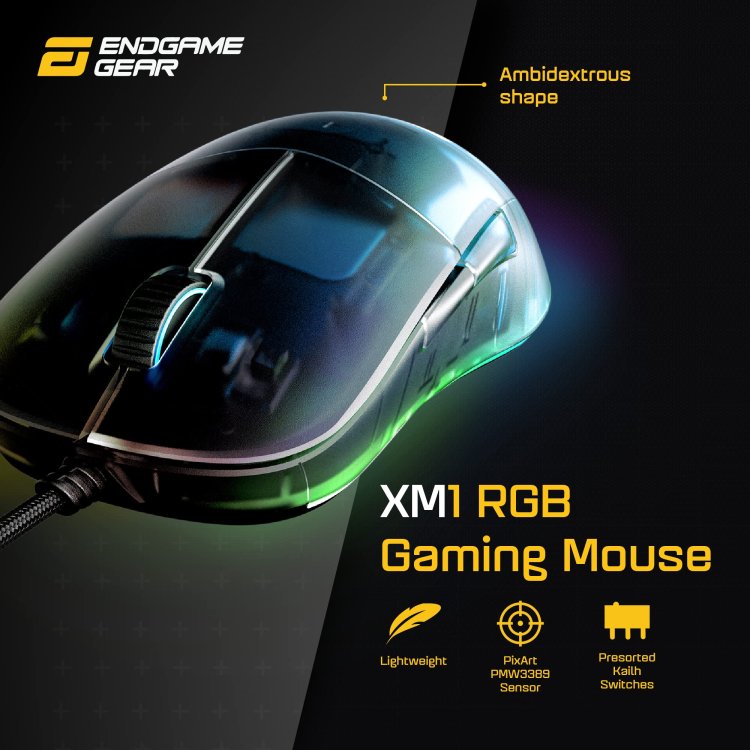Endgame Gear XM1 RGB Gaming Mouse Dark Frost