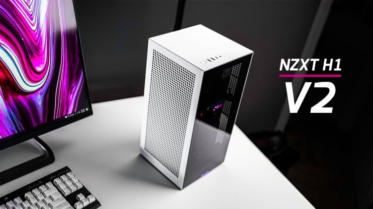 NZXT H1 V2 Liquid Cooled ITX Case with 750W Gold PSU - White