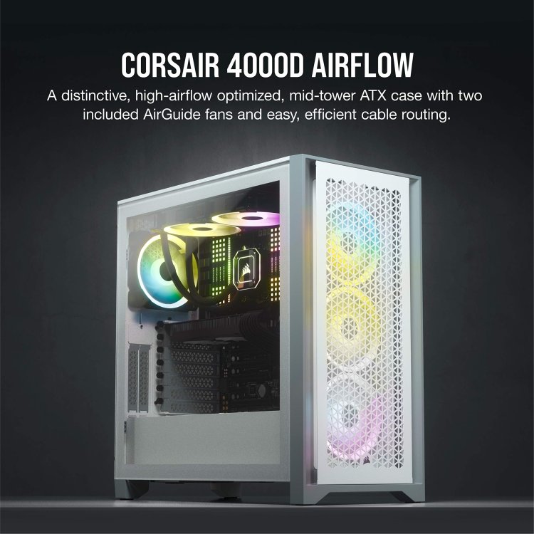 Corsair 4000D RGB QL Airflow Tempered Glass Mid Tower Case
