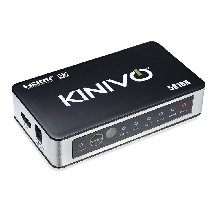 Kinivo 501BN 4K HDMI Switch with IR Wireless Remote