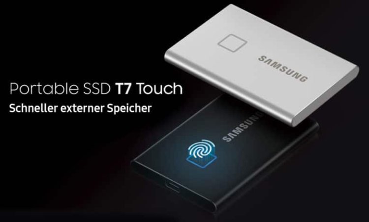 Samsung T7 Touch USB-C Portable SSD 2TB Black