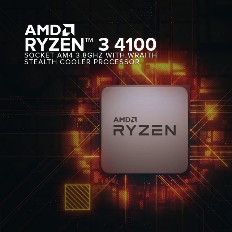 AMD Ryzen 3 4100 Processor with Wraith Stealth