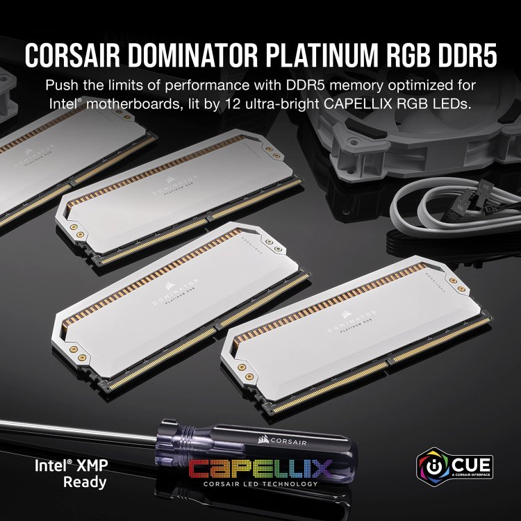 Corsair Dominator RGB 32GB (2x16GB) 5600MHz CL36 DDR5 White