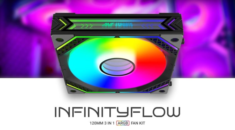 ANT ESPORTS INFINITY FLOW 120MM 3IN1 ARGB FAN KIT