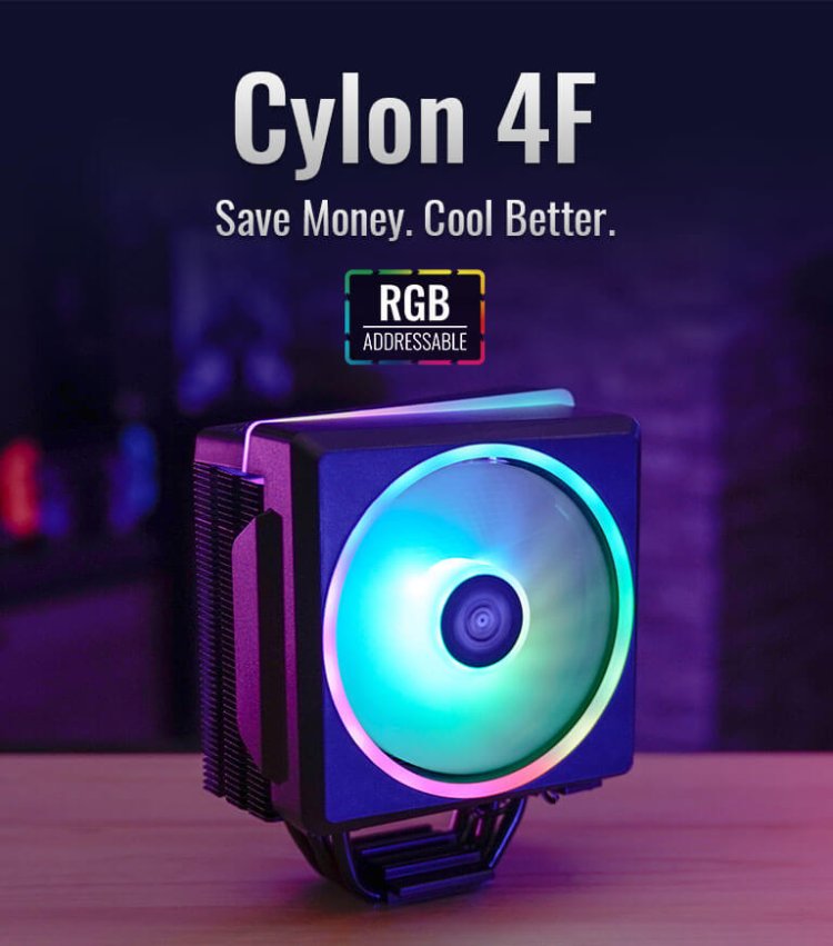 Aerocool Cylon 4F ARGB CPU Cooler White
