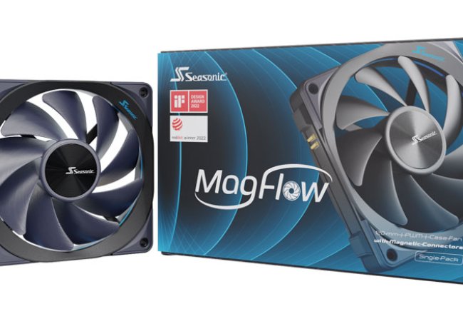 Seasonic MagFlow 120 ARGB fans snap together with magnets