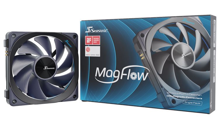 Seasonic MagFlow 120 ARGB fans snap together with magnets